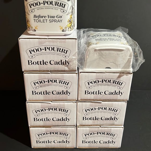 Poo-Pourri toilet spray bottle caddy w/cable tie-keep that spray handy–NIB - Picture 6 of 8